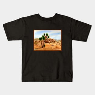 Joshua Tree National Park Watercolor Painting Kids T-Shirt